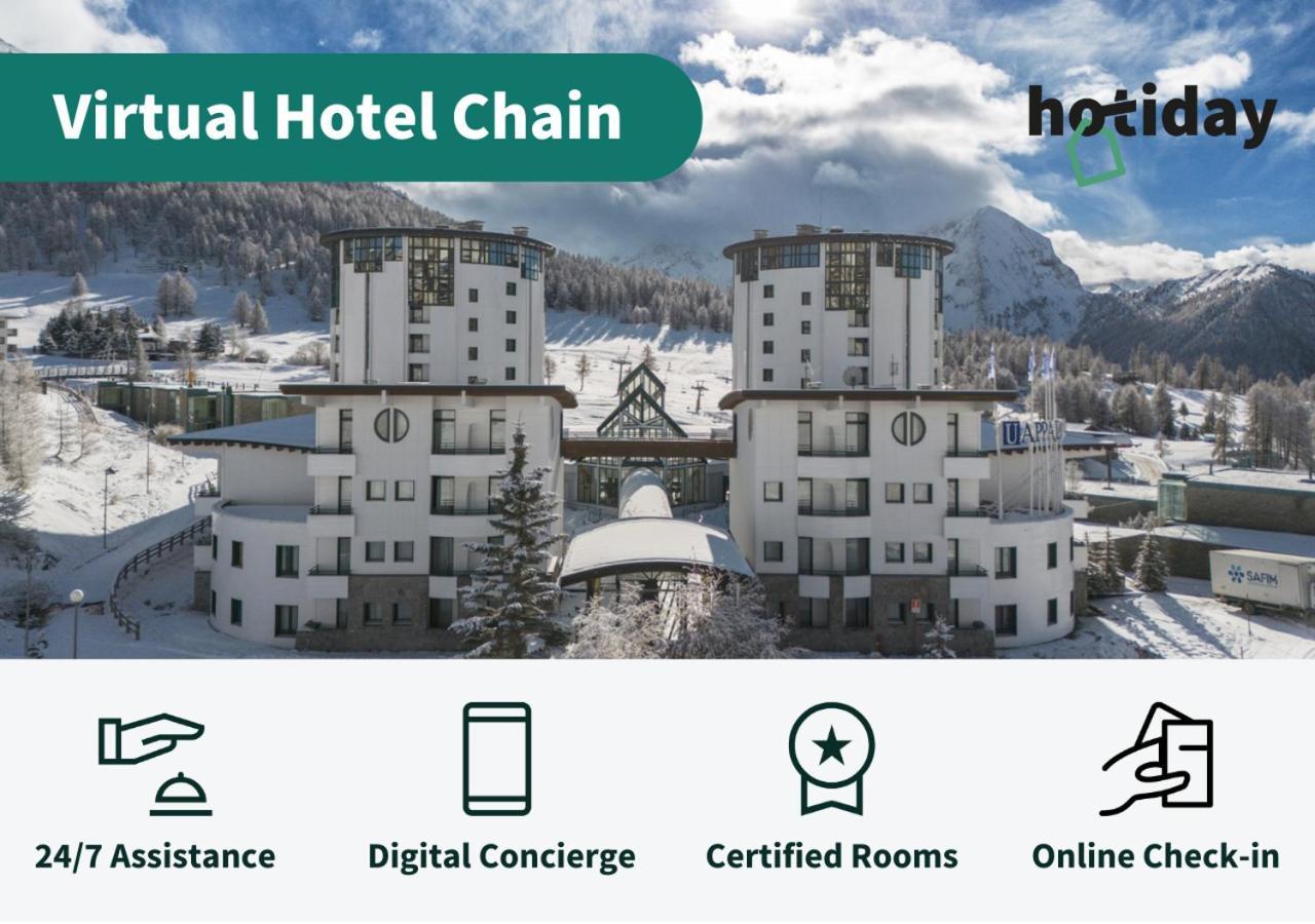 Hotiday Hotel Sestriere Bagian luar foto